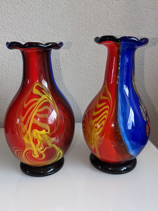 Vases Murano Millefiori
