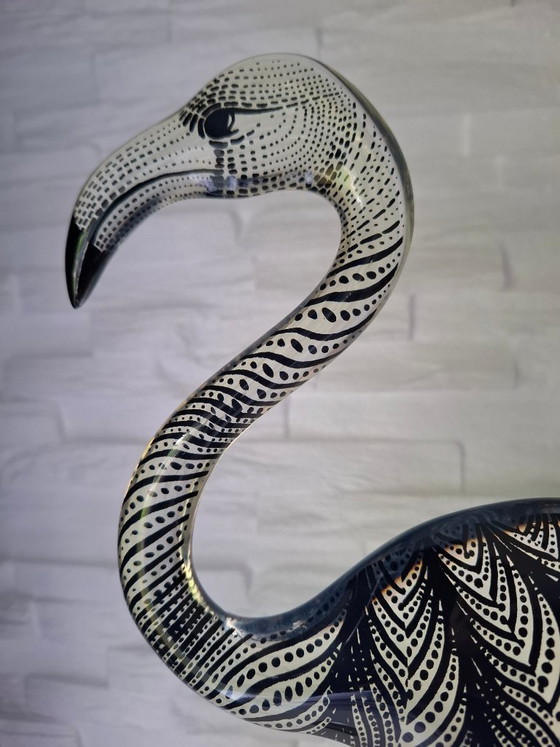 Image 1 of Signée XL Flamingo par Abraham Palatnik, Lucite années 1970