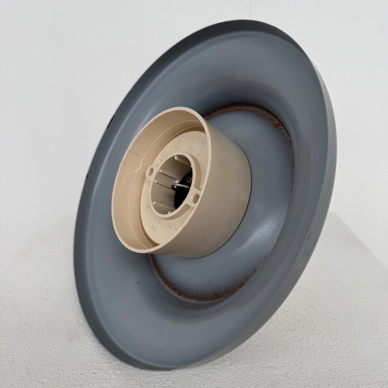 Image 1 of Lampada da soffitto/parete rotonda in metallo grigio anni '60/'70
