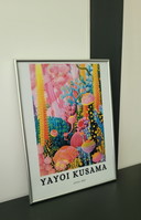 Stampa originale incorniciata di Yayoi Kusama.