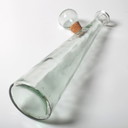 Carafe haute Georgia Green, milieu du XXe siècle, avec bouchon en liège d'origine / Italie / années 1960
