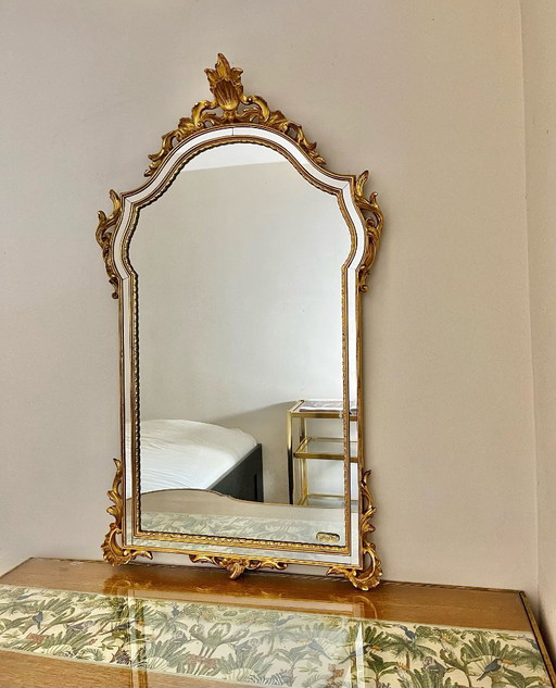 Vintage DeKnudt Mirror with Gold Leaf