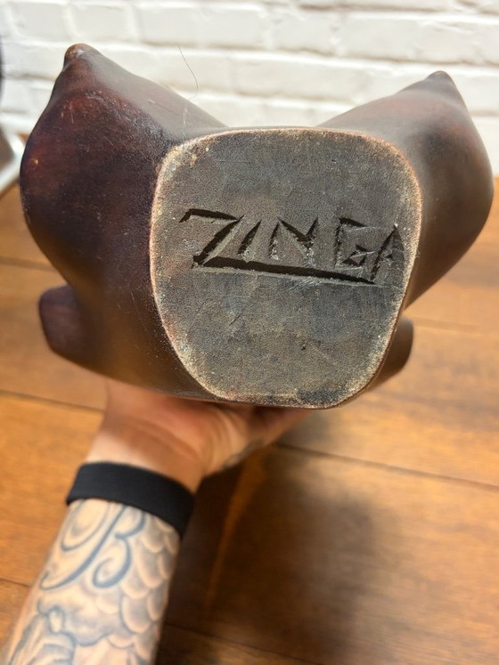 Image 1 of donna africana intagliata a mano zinga