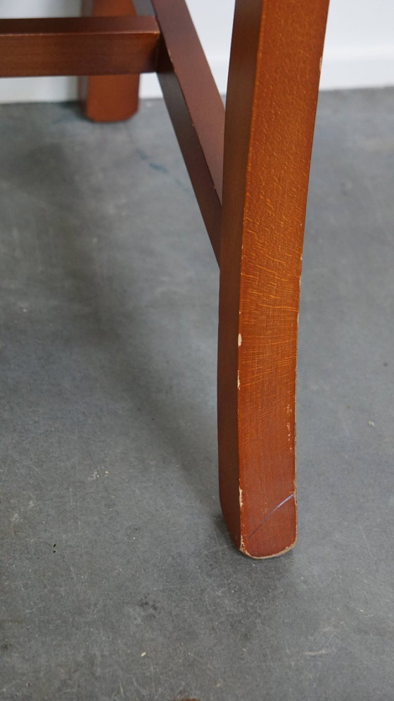 Image 1 of 5x Rundleren chesterfield eetkamer/ vergaderstoel in een lichte cognac kleur