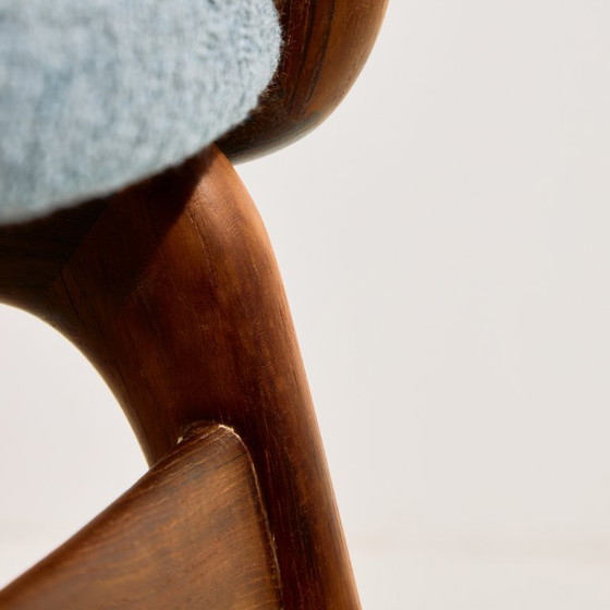 Silla de comedor Boomerang modelo 370 de teca MK11871 de Alfred Christensen para Slagelse Møbelværk. Juego (photo 12 of 15)