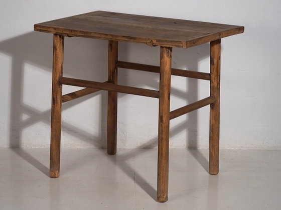 Grote antieke bijzettafel (ca. 1920) #34, Consoles, Hout, Bruin, Rustic (foto 17 van 21)
