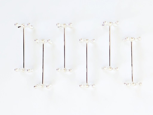6 x Vintage WMF Silver Plate Knife Rests | Original Packaging | Midcentury Table Decor