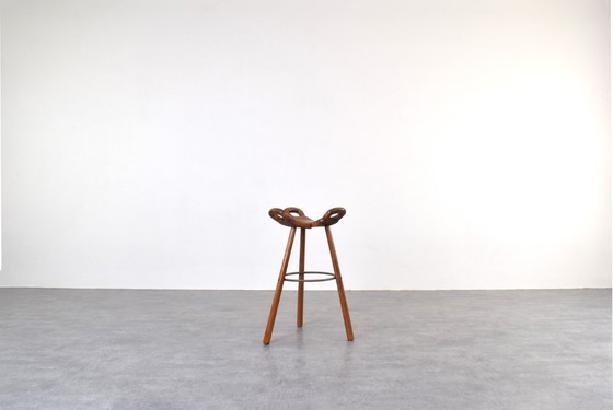 Image 1 of Sgabello da bar brutalista Marbella di Sergio Rodriguez per Conform, anni '70, set di 2.