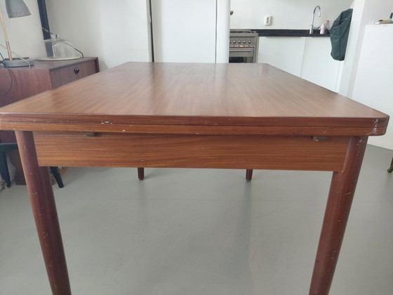 Image 1 of Vintage wooden extendable table
