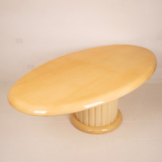 Image 1 of Raro Tavolo in pergamena di Aldo Tura per Tura Milano 1960