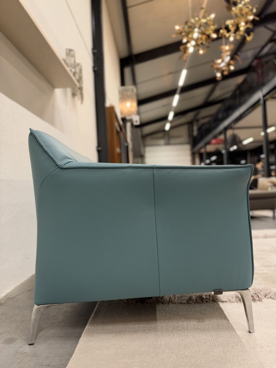 Leolux Mayon 2.5-seater Sofa Blue leather, 2 seaters (photo 7 of 10)