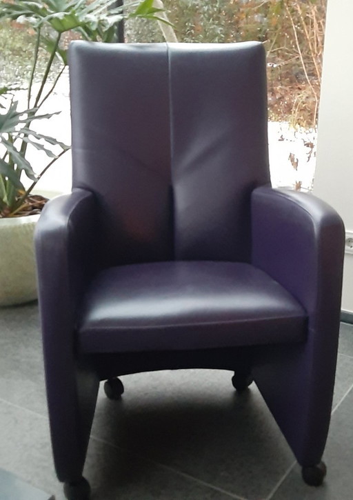 6 comfortabele Leolux stoelen