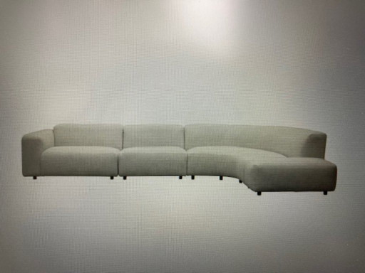 Canapé d'angle design moderne Trendhopper Abruzzi – Tissu Oslo Naturel – modulaire banken, Textile
