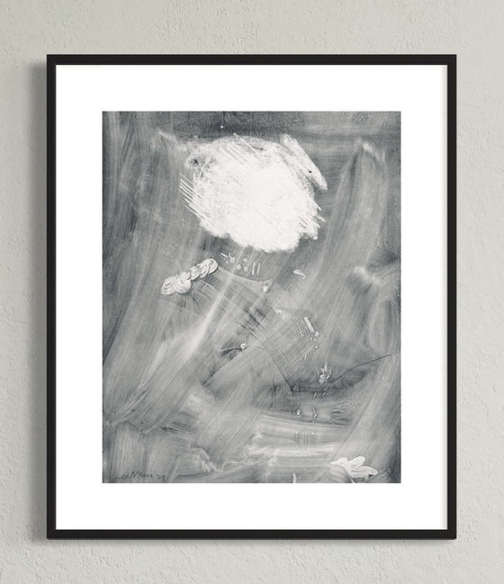 Image 1 of Robert Detheux "Le bel igérant" triptych of paintings, 1978