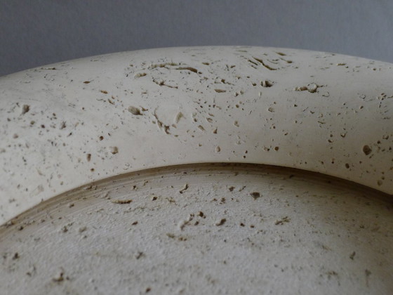 Image 1 of Carrara Traventin Schale Design Alessandro Giusti/ Egidio Di Rosa UP&UP 70s