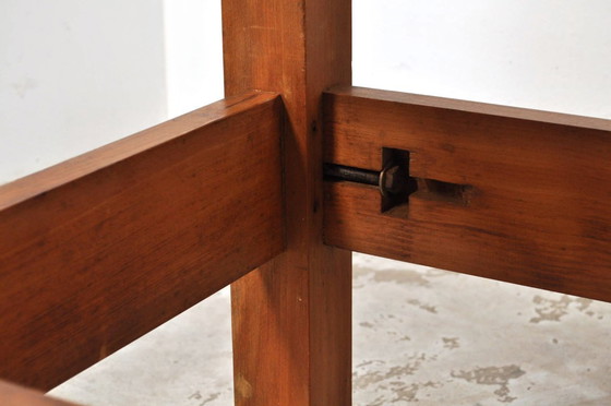 Image 1 of Vintage Beuken- en Eikenhouten Werkbank Nooitgedagt / Dressoir