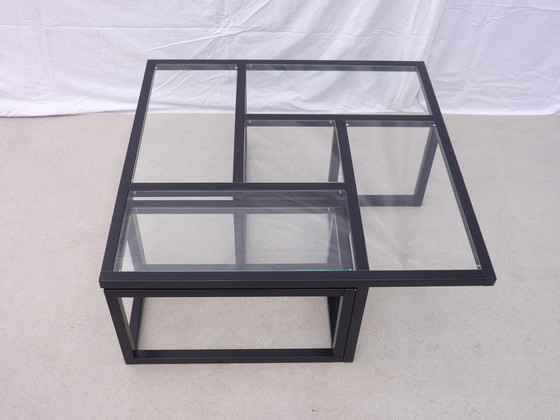 Image 1 of Sol Lewit" Woonkamertafel van hout en glas