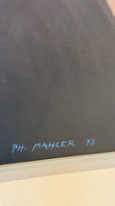 Philipp Mahler – « Le philosophe dans la lumière » (Huile sur toile, vers 1995-2000)
