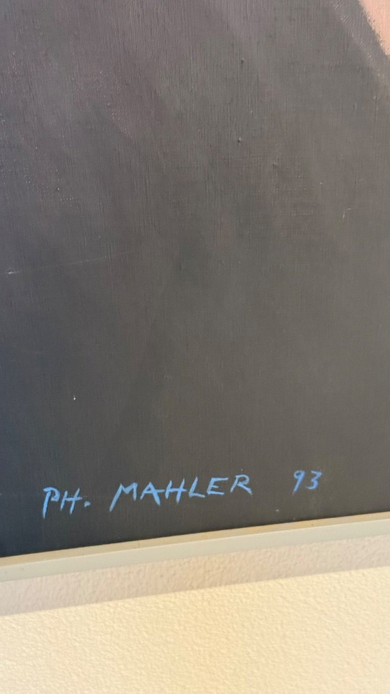 Image 1 of Philipp Mahler – “Filosofo nella luce” (olio su tela, ca. 1995–2000)