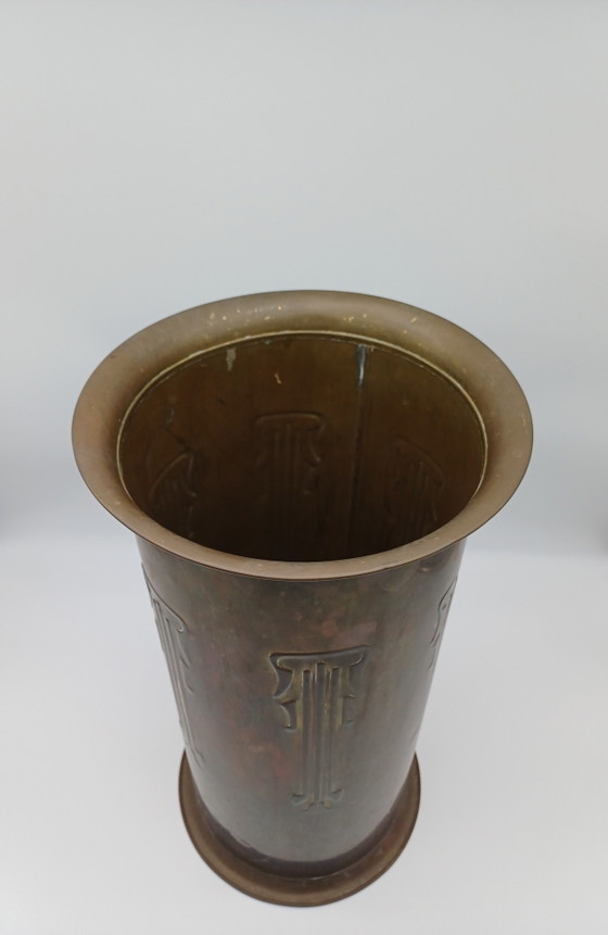 Art Nouveau, Jugendstil Paraplubak – Brass (photo 4 of 10)