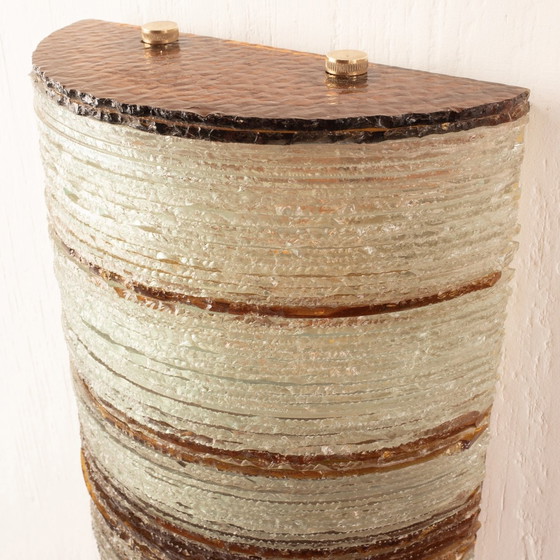 Image 1 of Lámpara de pared de cristal de Albano Poli para Poliarte - Versión grande