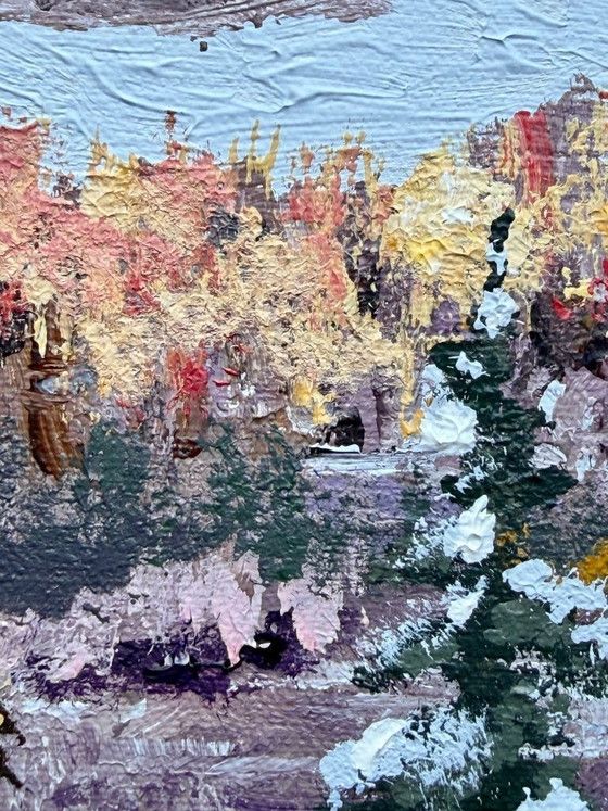 Image 1 of Scandinavian winter landscape with snow-covered pines – Fjällen