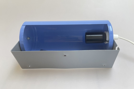 Image 1 of IKEA vintage blauwpaars/lila nachtlampje 