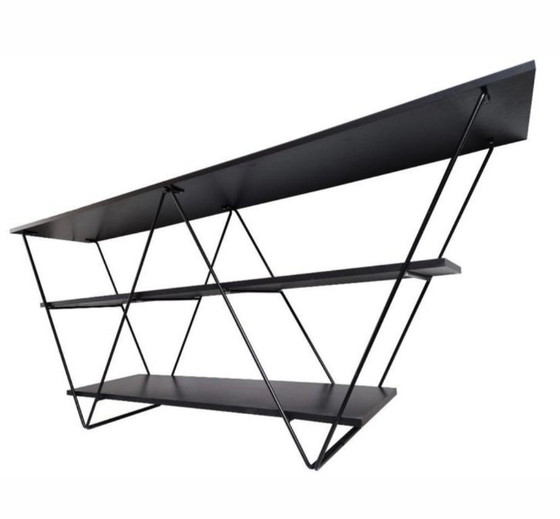 Image 1 of Vrijstaande postmoderne minimalistische kast van Tord Björklund en Louise Treschow