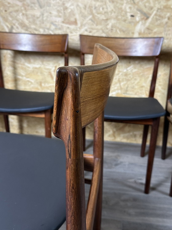 Image 1 of 6x Henry Rosengren Hansen Modelo 39 sillas de comedor Brande industria del mueble palo de rosa