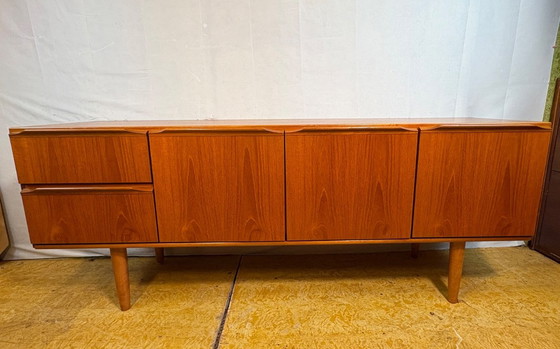 Image 1 of Mid-Century Retro Vintage Teak Sideboard by A.H. McIntosh 1960s  Scandinavian Influence • British Design Classic • Elegant Stora