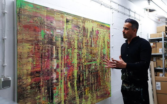 Image 1 of P. Mirghawameddin – "Event Horizon" (2025) – XXL 165x165cm