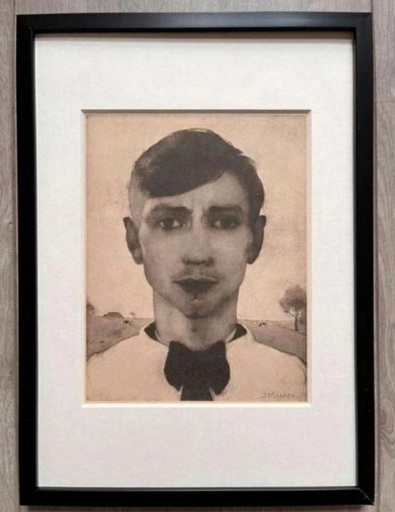 Image 1 of Jan Mankes 1889-1920 / Heliogravur-Selbstporträt Jan Mankes 1923