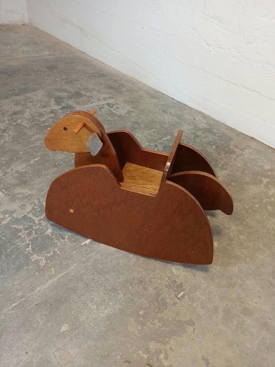 Cavallo a dondolo / pecora in legno, Oggetti decorativi, Marrone (foto 3 di 15)