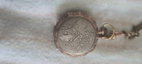 Antique Swiss Ladies Silver Pocket Watch – Clocks, Gold (photo 2 of 5)