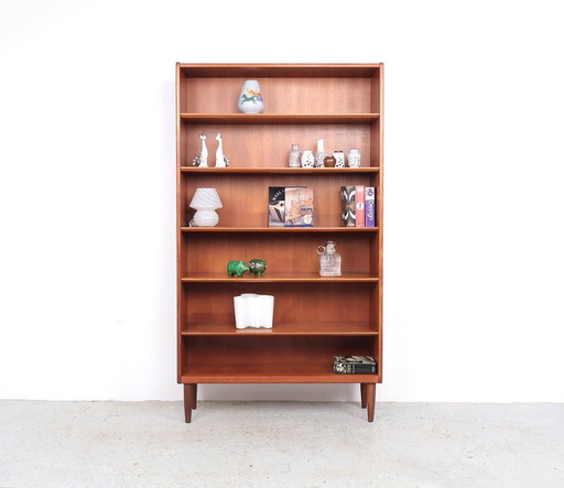 Bibliothèque en teck, design danois, années 1960