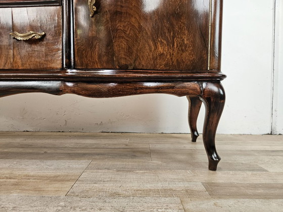 Toeletta in radica di noce Chippendale, 1940 – Console, Legno (photo 17 of 19)