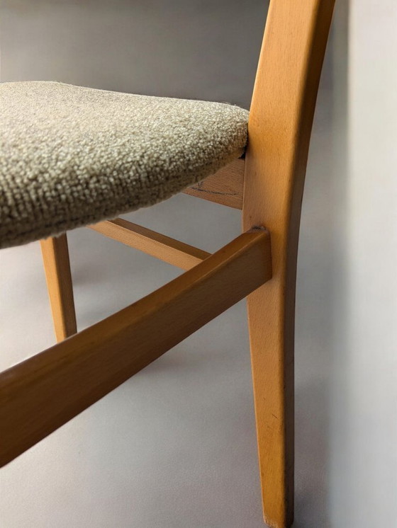 Image 1 of Rarità! 2x sedia da cucina/sala da pranzo vintage degli anni '60, sedia a pioli, made in Germany