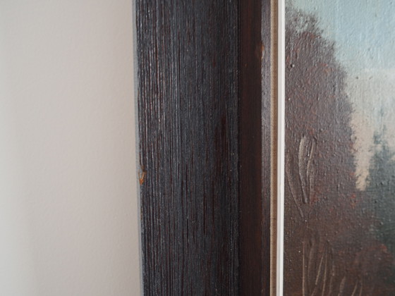 Image 1 of Gemälde "Das Bauernhaus an der Seite", skandinavisches Design, 1970er Jahre