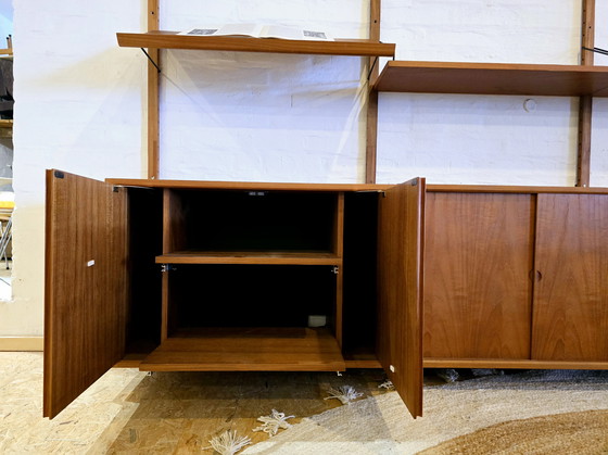 Image 1 of Poul Cadovius Royal System anni '60 Mid Century Teak anni '70 Sistema di mensole a parete