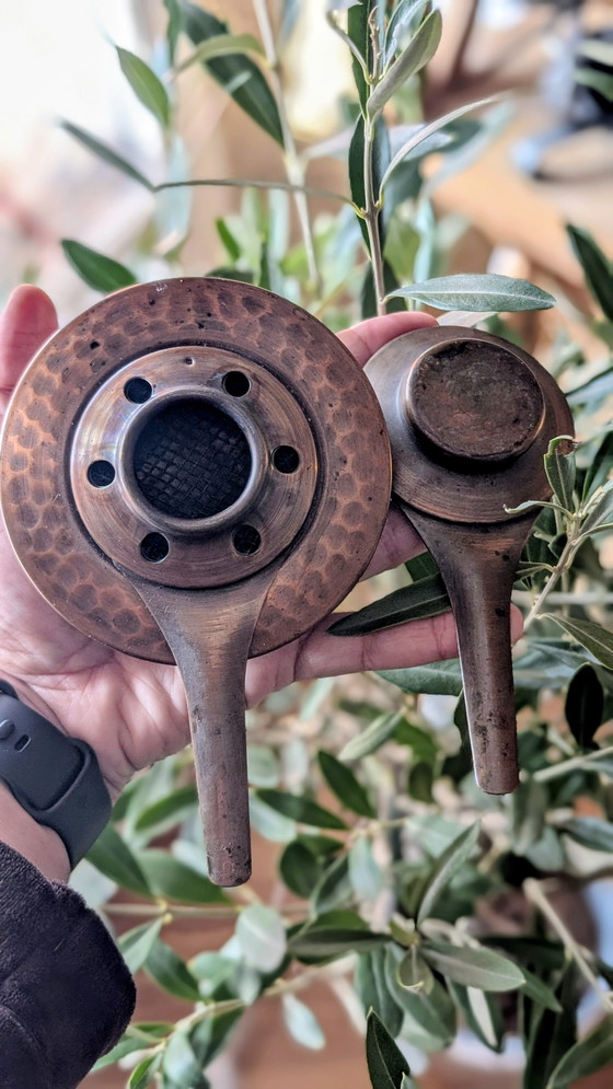 Image 1 of Set da fonduta NELSI in rame martellato, Souillac, Francia