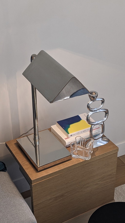 Ralph Lauren Agatha O'Bankers Desk Lamp Extendable Chrome