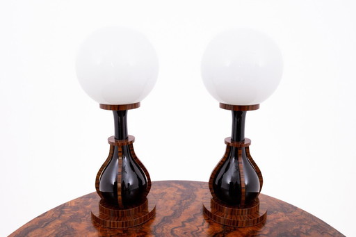 Pareja de lámparas Art Déco, Polonia, años 50.