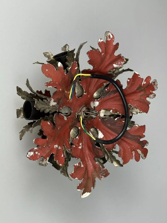 Image 1 of 60s 70s wandlamp plafondlamp Florentijns metaal Banci Firenze Design