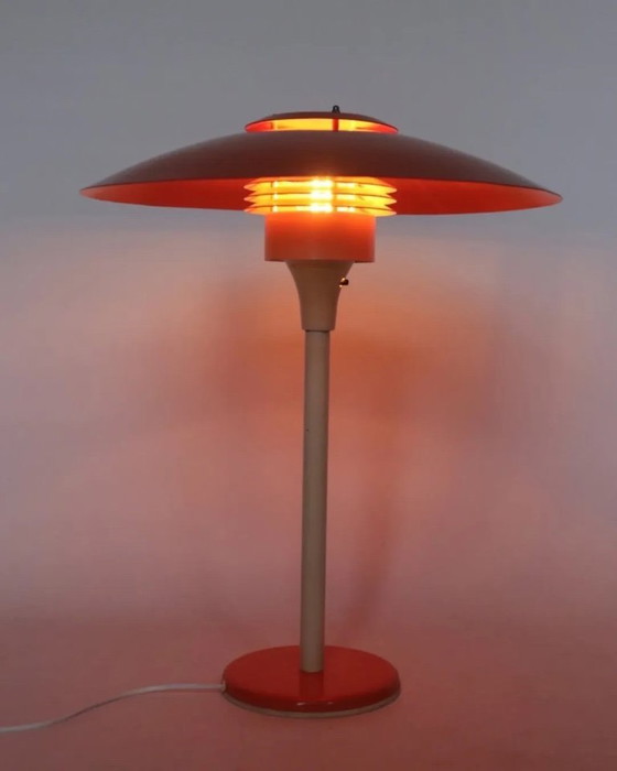 Image 1 of Lampada da tavolo vintage Lyfa color rosa salmone, design danese