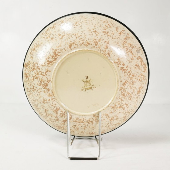 Gran plato de cerámica Art Déco, diseñado por Raymond Chevallier para Boch Frères Keramis, 1935 – Decoración (photo 6 of 8)