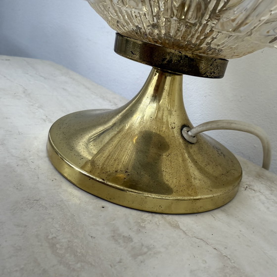 Image 1 of Mid Century Set van 2 Wortmann & Filz glazen tafellampen, 1970