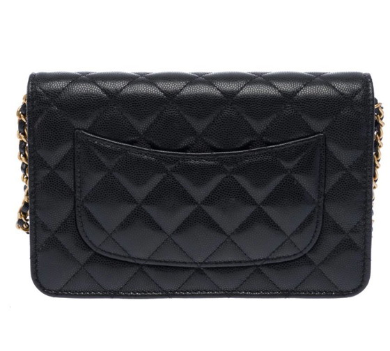 Image 1 of Sac CHANEL Wallet on Chain en Cuir Noir - 103397