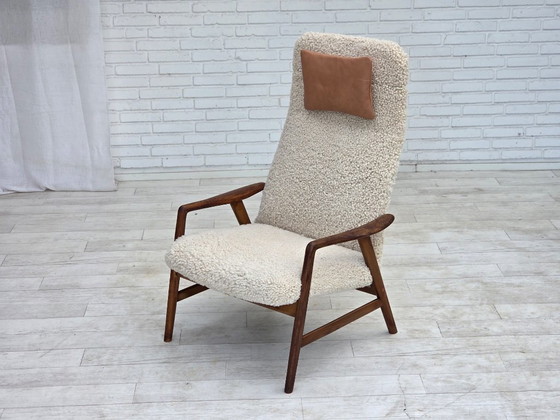 1960s, Danish design by Alf Svensson, genuine sheepskin, reupholstered. – Armchairs, Other (photo 17 of 24)