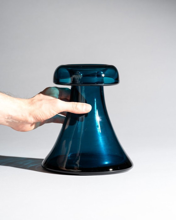 Image 1 of Vase en verre WMF Cari Zalloni, design futuriste vintage, style Space Age