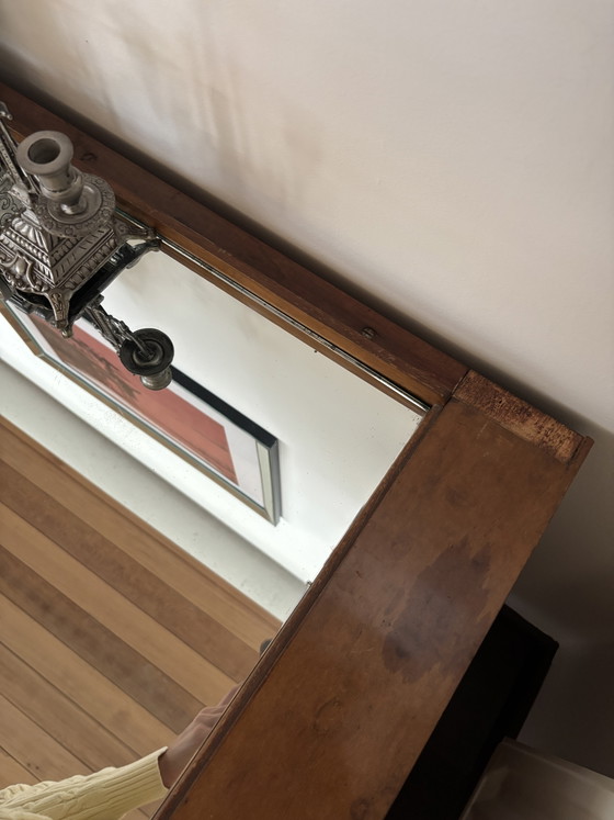 Credenza Art Déco Streamline con piano a specchio — ca. anni '30 – Credenze, Wood, Glass (photo 4 of 5)
